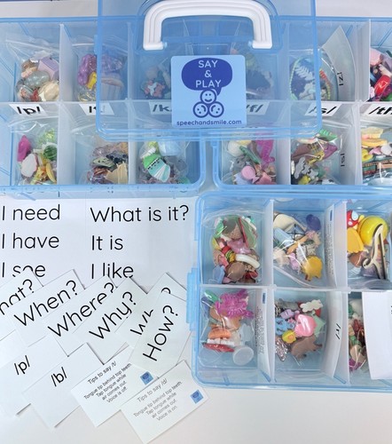 Speech therapy mini objects - speech,